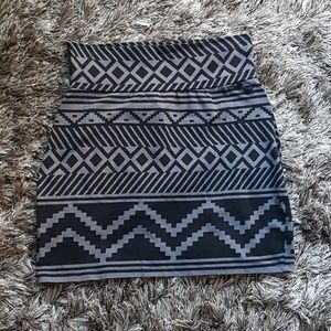 PINK Victoria's Secret Skirts - Black and grey tribal mini skirt PINK Victoria's Secret Skirts - Black and grey tribal mini skirt